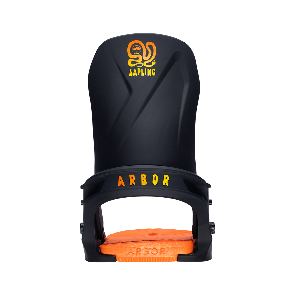 Arbor Sapling Snowboard Binding - 2027 - BLACK / ORANGE, view 4