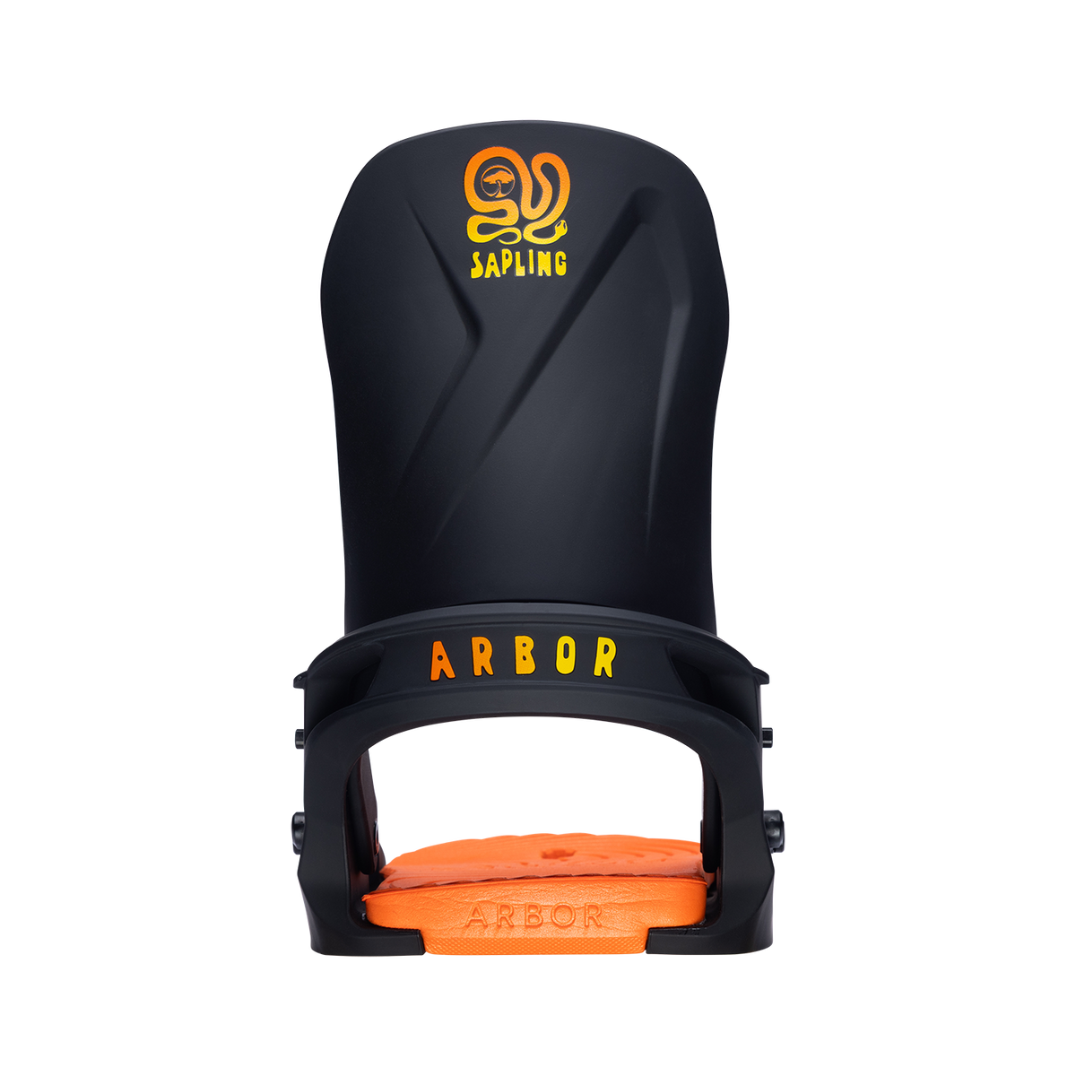 Arbor Sapling Snowboard Binding - 2027 - BLACK / ORANGE, view 4
