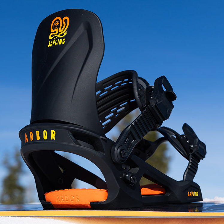 Arbor Sapling Snowboard Binding - 2027 - BLACK / ORANGE, view 6