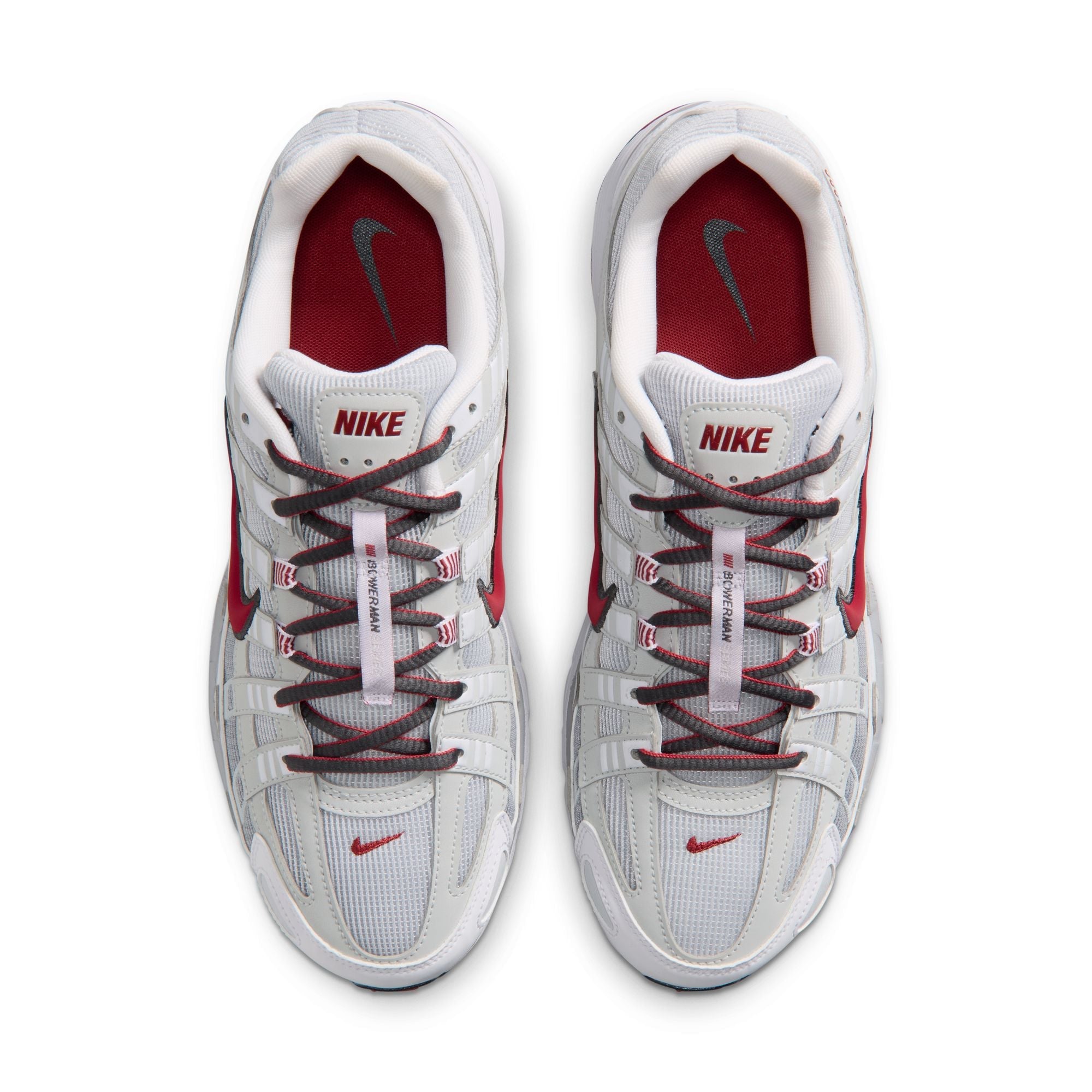 Nike P-6000 White/Dune Red top view