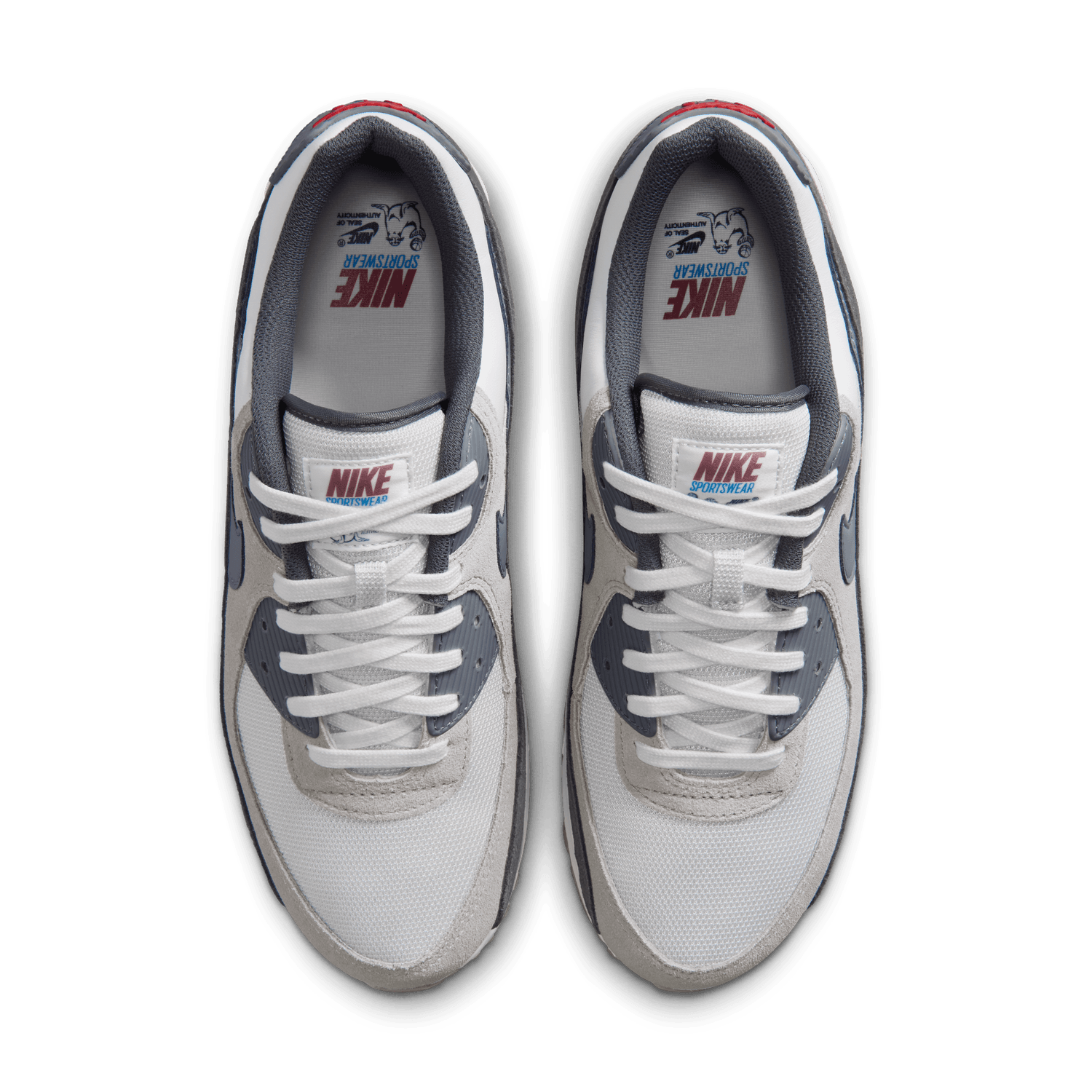 Nike Air Max 90 Premium Summit White top view