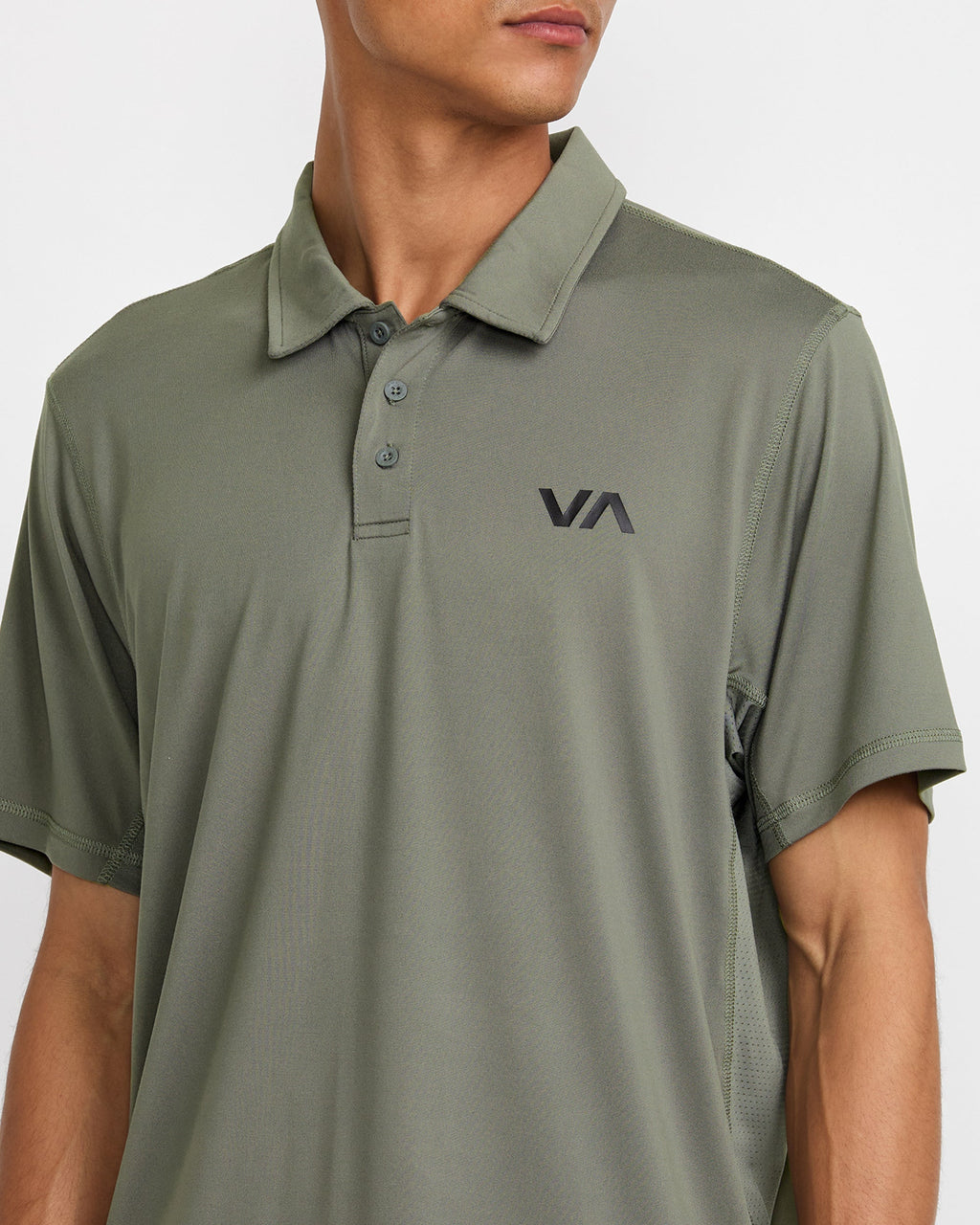 RVCA Sport Vent Polo - Sage - OM-1