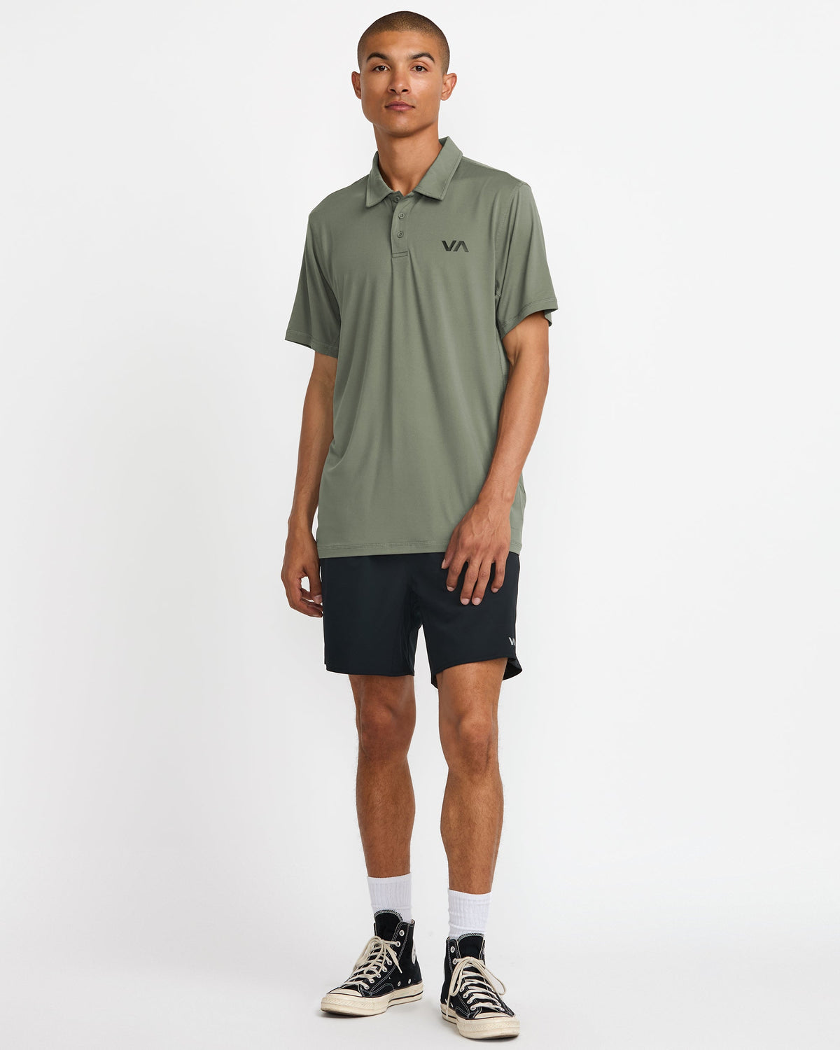 RVCA Sport Vent Polo - Sage - OM-FB