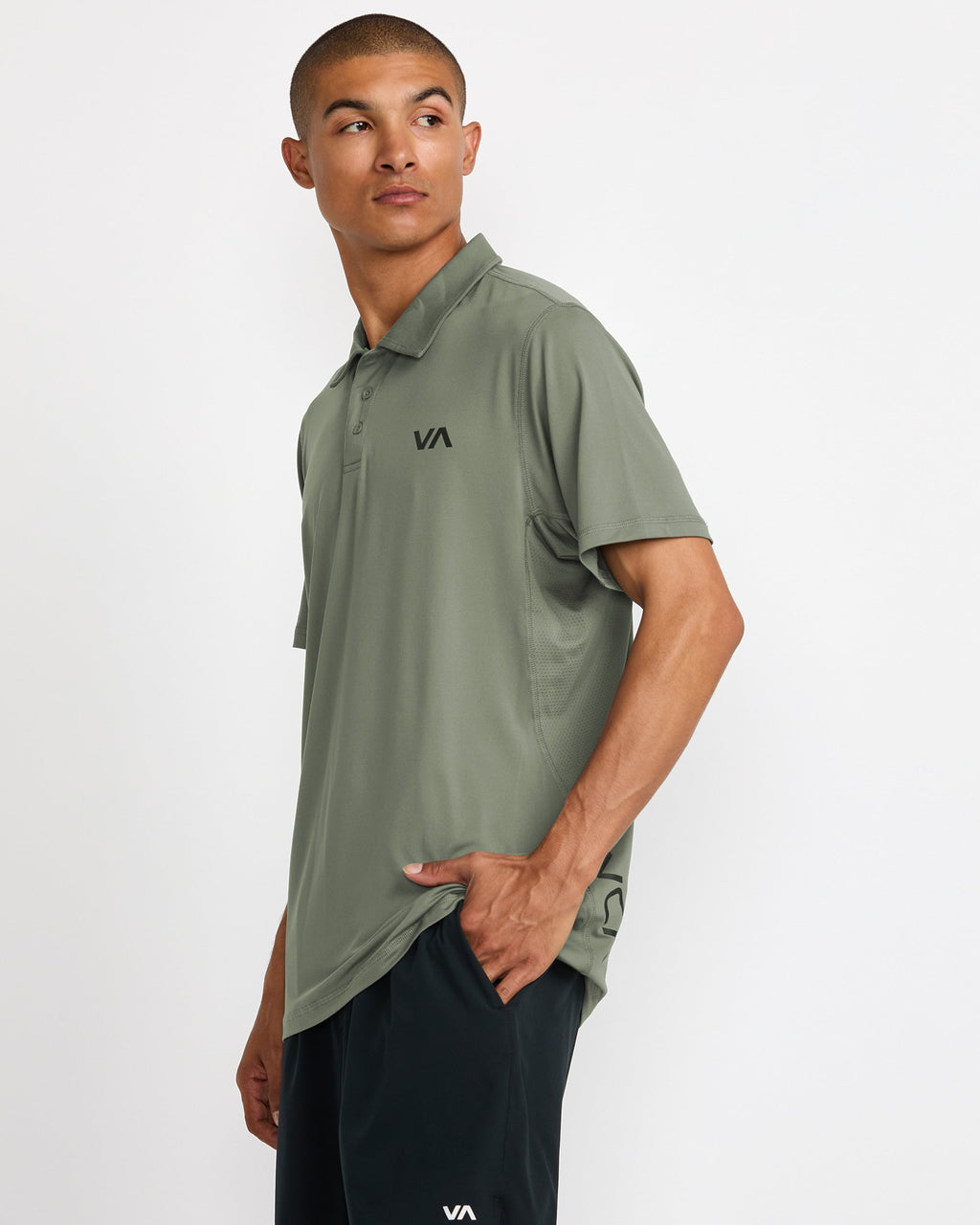 RVCA Sport Vent Polo - Sage - OM-S