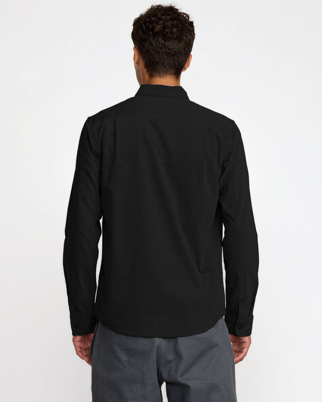RVCA That'll Do Stretch Long Sleeve Shirt (2026) - BLACK