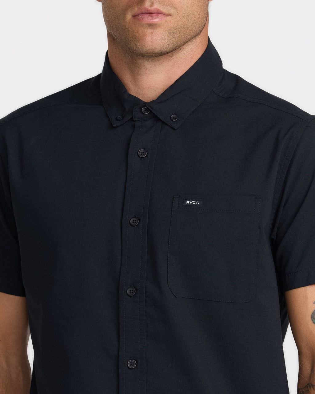 RVCA That'll Do Stretch Short Sleeve Shirt - BLKI - OM-1