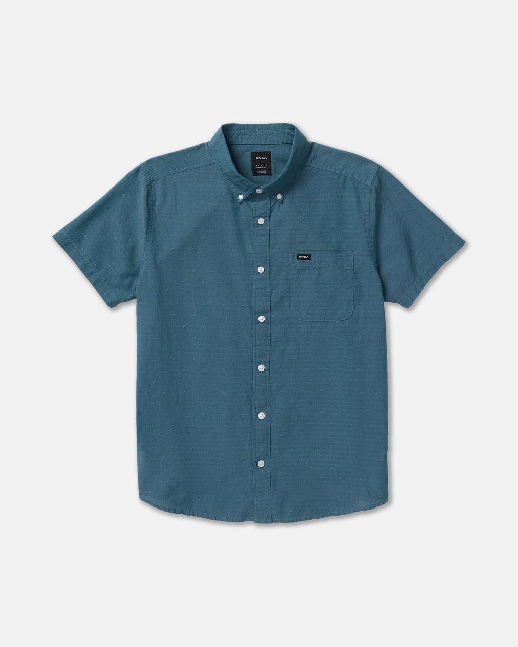 RVCA That'll Do Dobby Short Sleeve Shirt - Atlantic flat