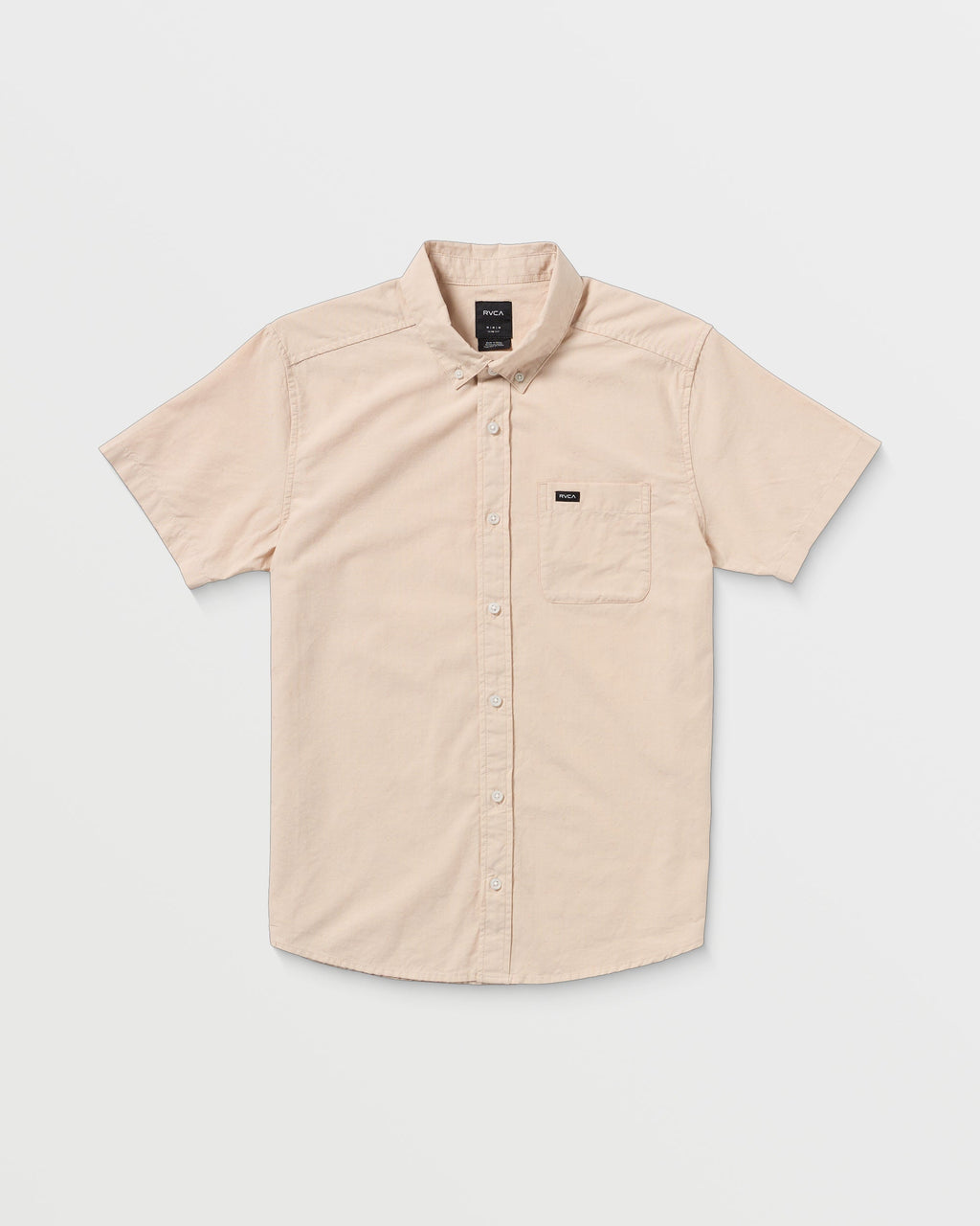 RVCA That'll Do Dobby Short Sleeve Shirt - Pale Mauve flat