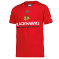 Youth Chicago Blackhawks Fanatics Red Authentic Pro Wordmark T-Shirt - front