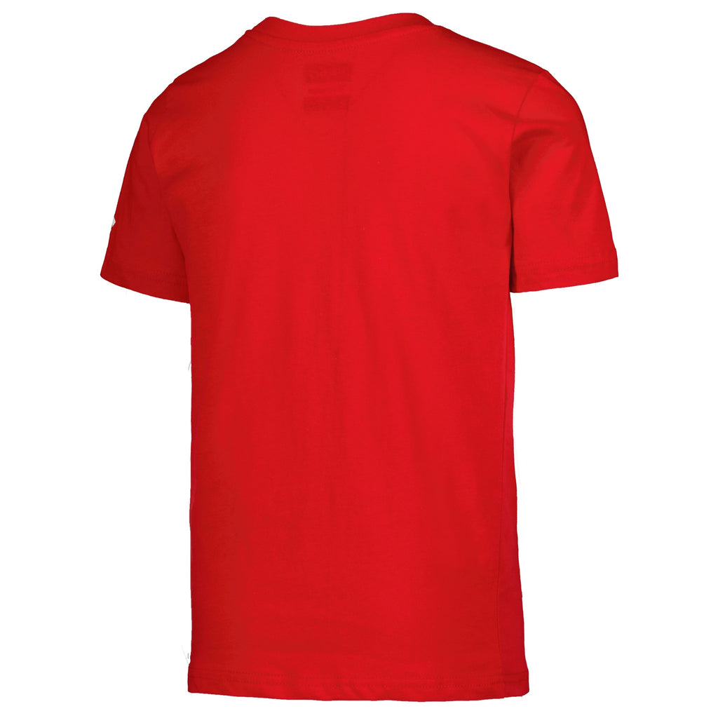 Youth Chicago Blackhawks Fanatics Red Authentic Pro Wordmark T-Shirt - back