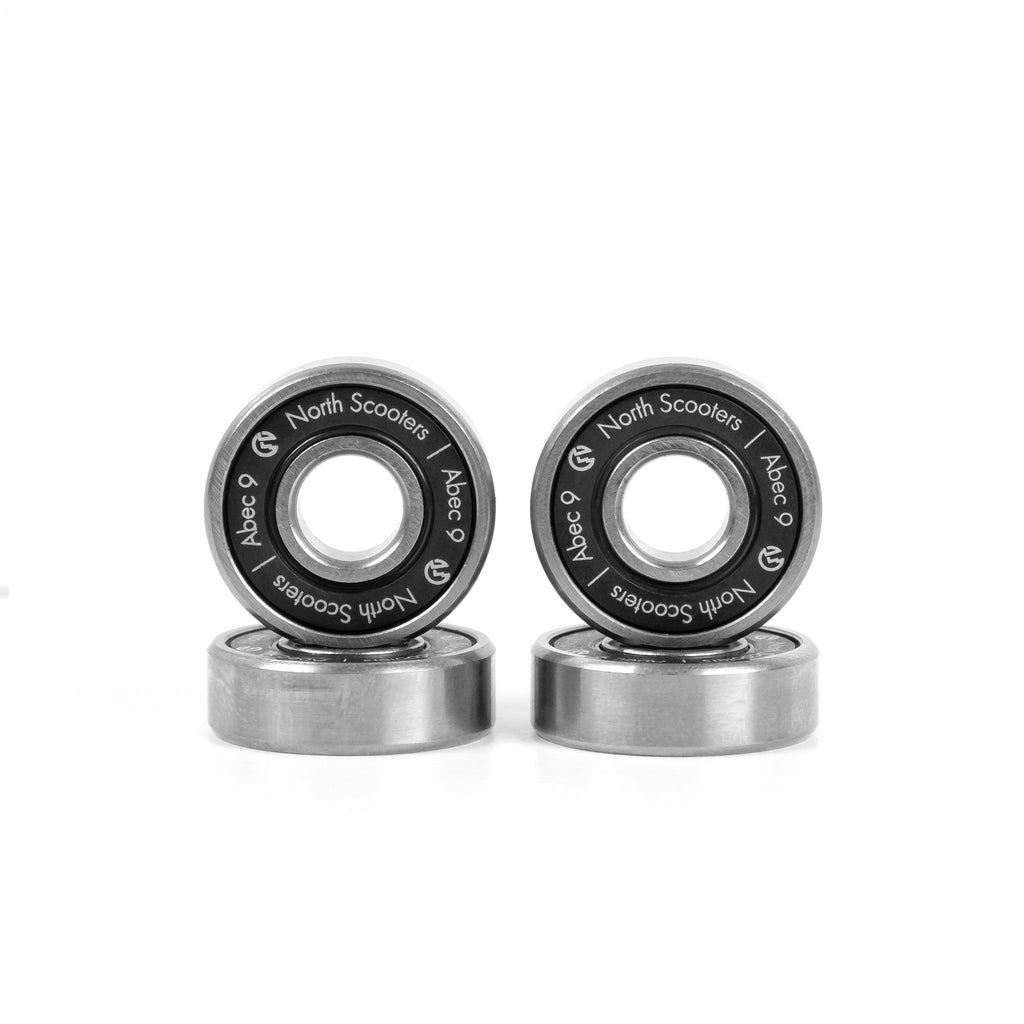 North Scooters Abec 9 Bearings - set of four bearings, front view