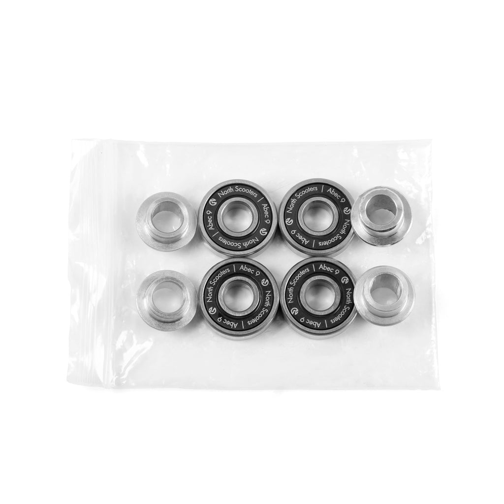 North Scooters Abec 9 Bearings - bagged kit, top view