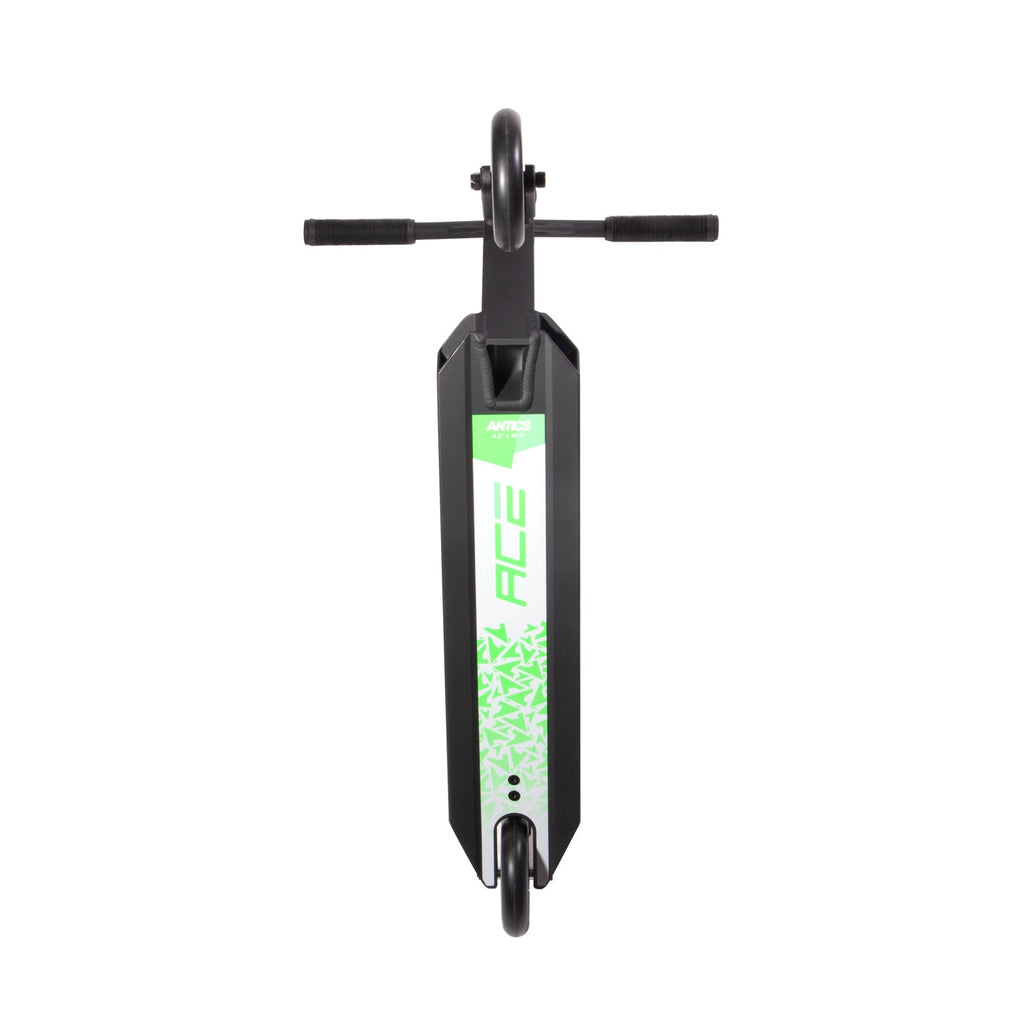 Antics Ace Complete Scooter- Black - Black, deck underside