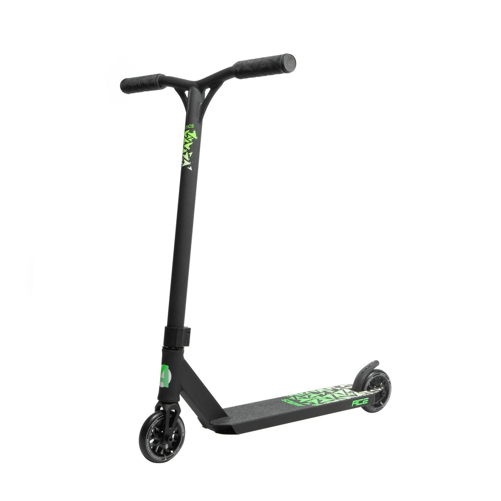Antics Ace Complete Scooter- Black - Black, front view