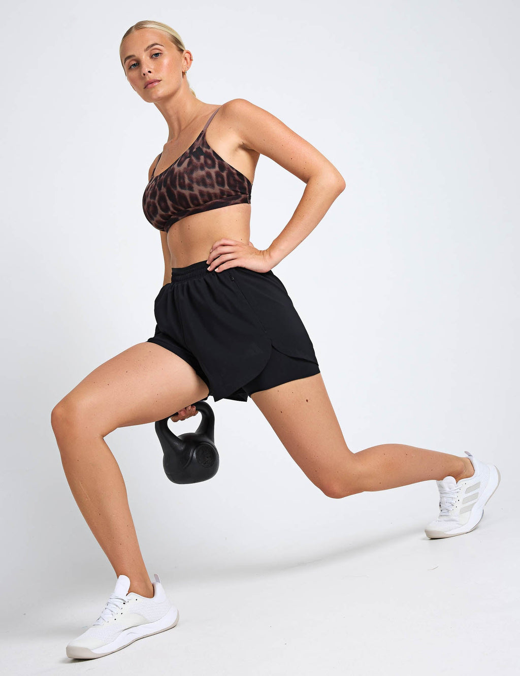 Adidas Women's D4T Workout Go To 2-in-1 Shorts