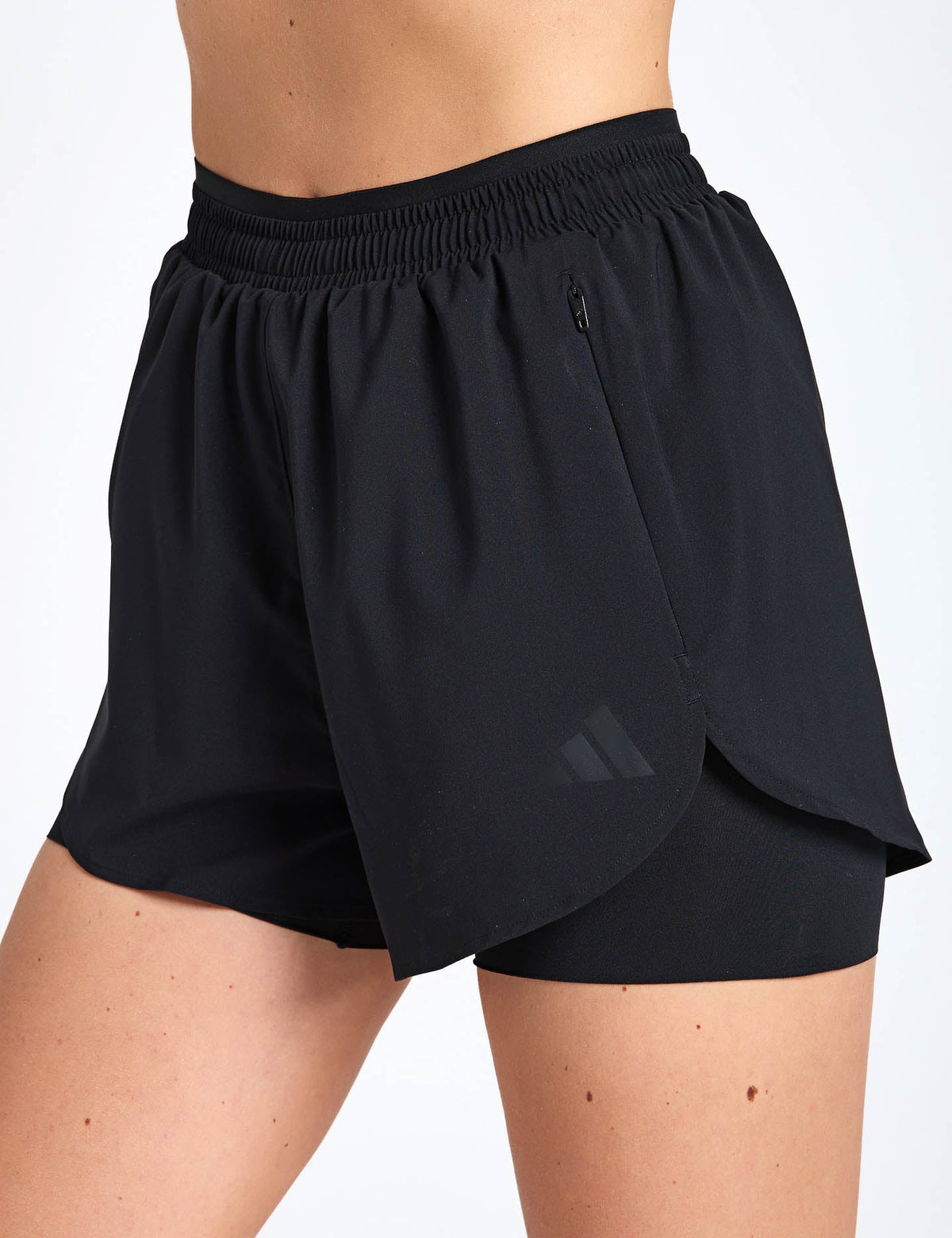Adidas Women's D4T Workout Go To 2-in-1 Shorts