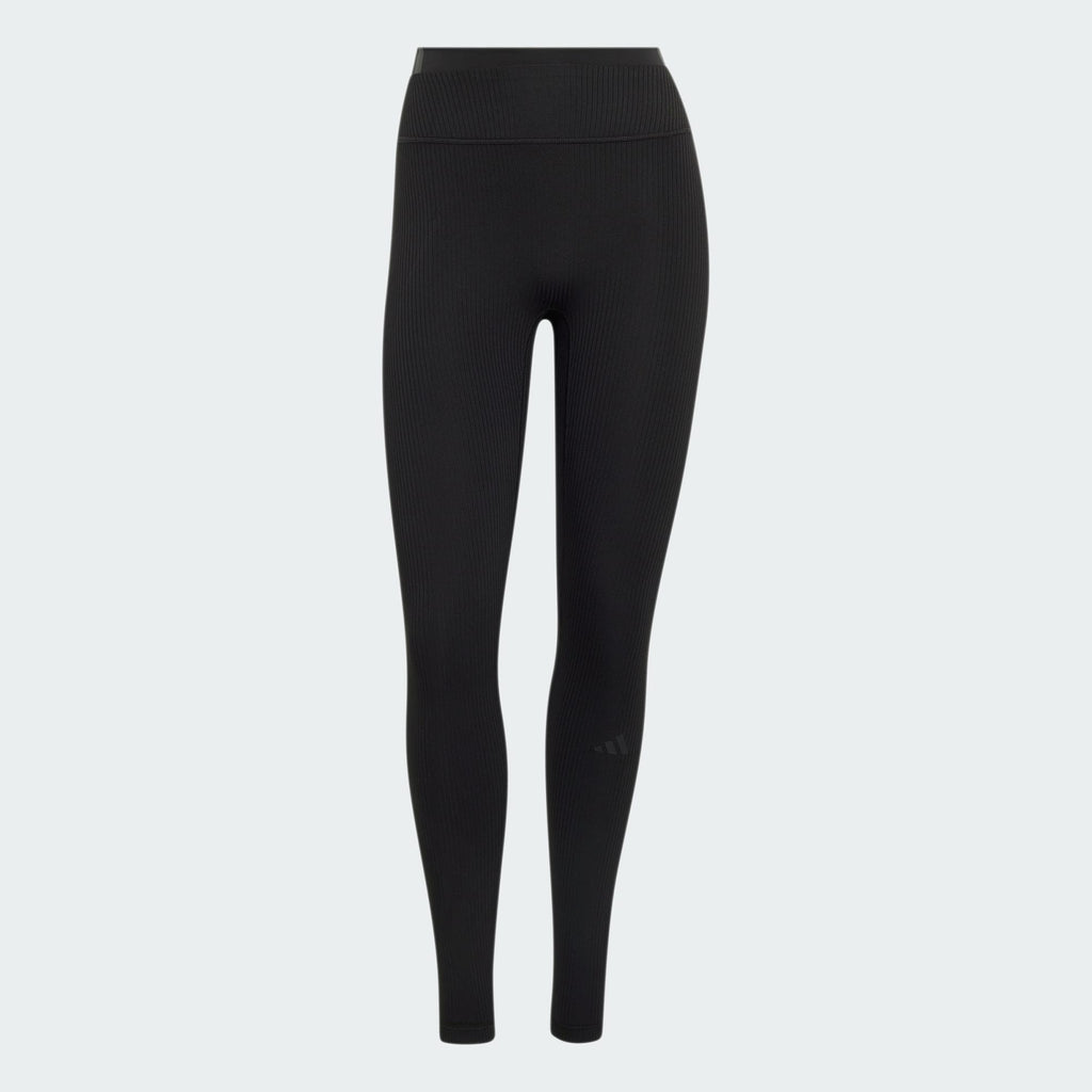 adidas All Me Rib Leggings Black - flat