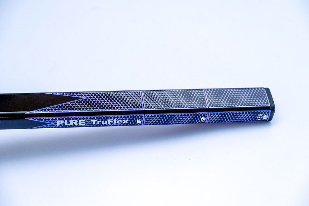 Pure Ringette Attack Pro Stick - TruFlex detail showing 40 flex marking