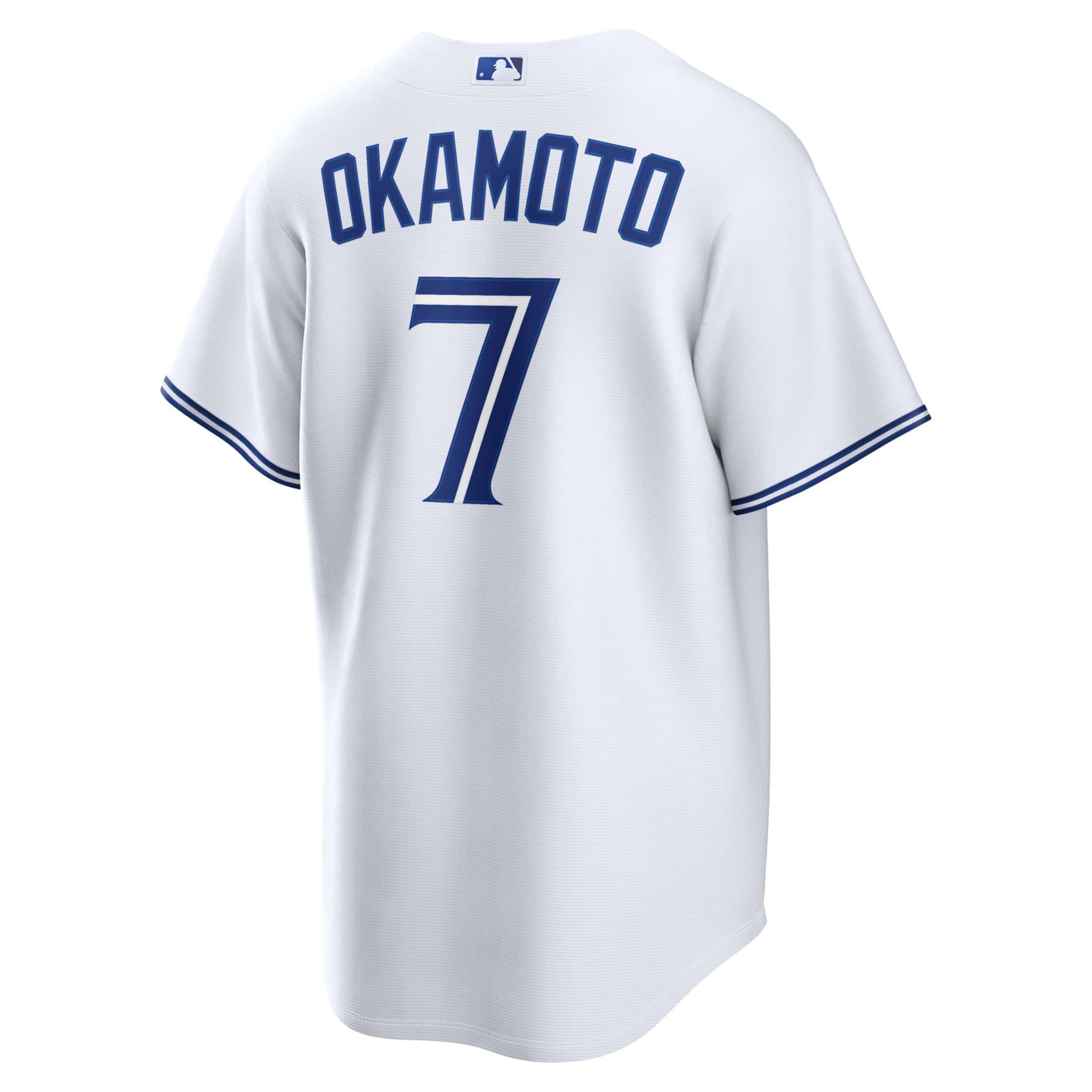 Nike Toronto Blue Jays Kazuma Okamoto White Home Replica Jersey