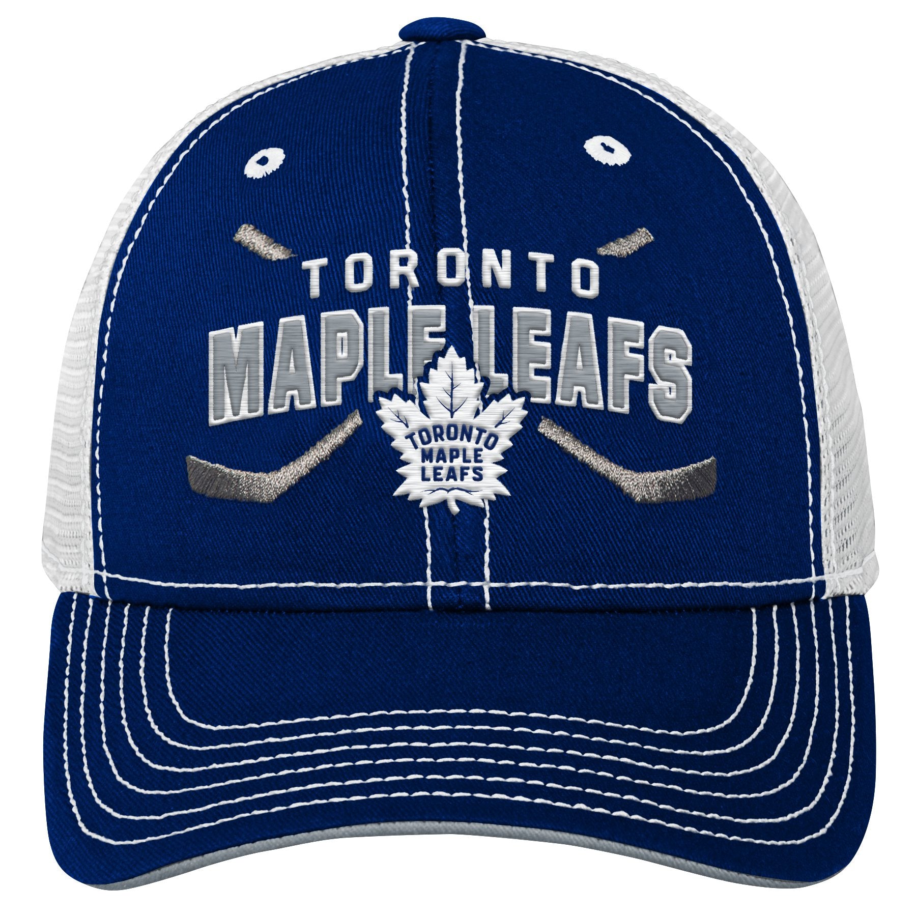 Outerstuff Youth Toronto Maple Leafs Lockup Meshback Adjustable Hat