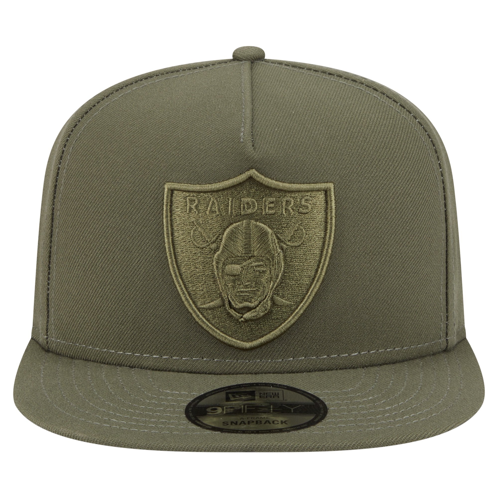 New Era Las Vegas Raiders Olive Color Pack A-Frame 9FIFTY Snapback Hat