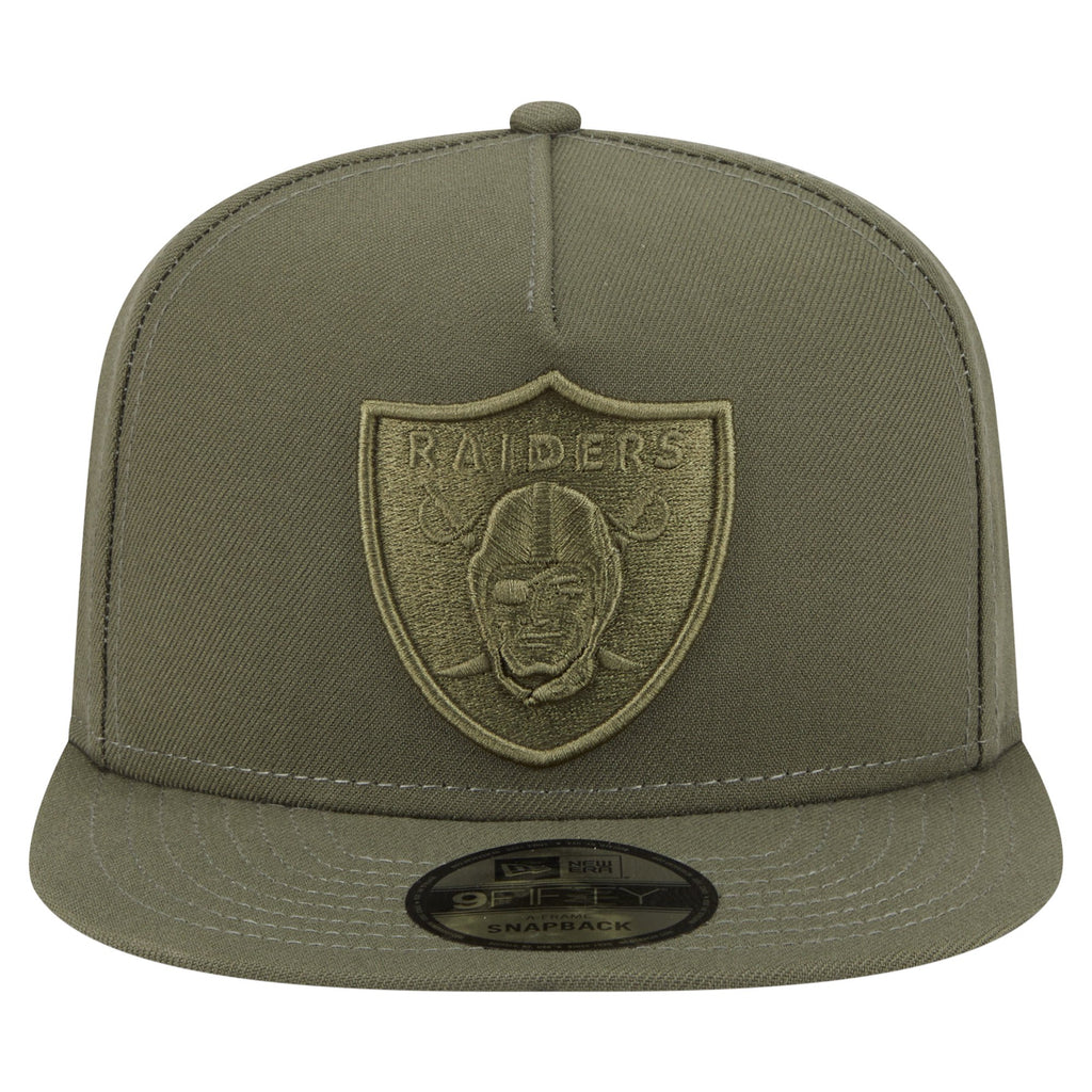 New Era Las Vegas Raiders Olive Color Pack A-Frame 9FIFTY Snapback Hat