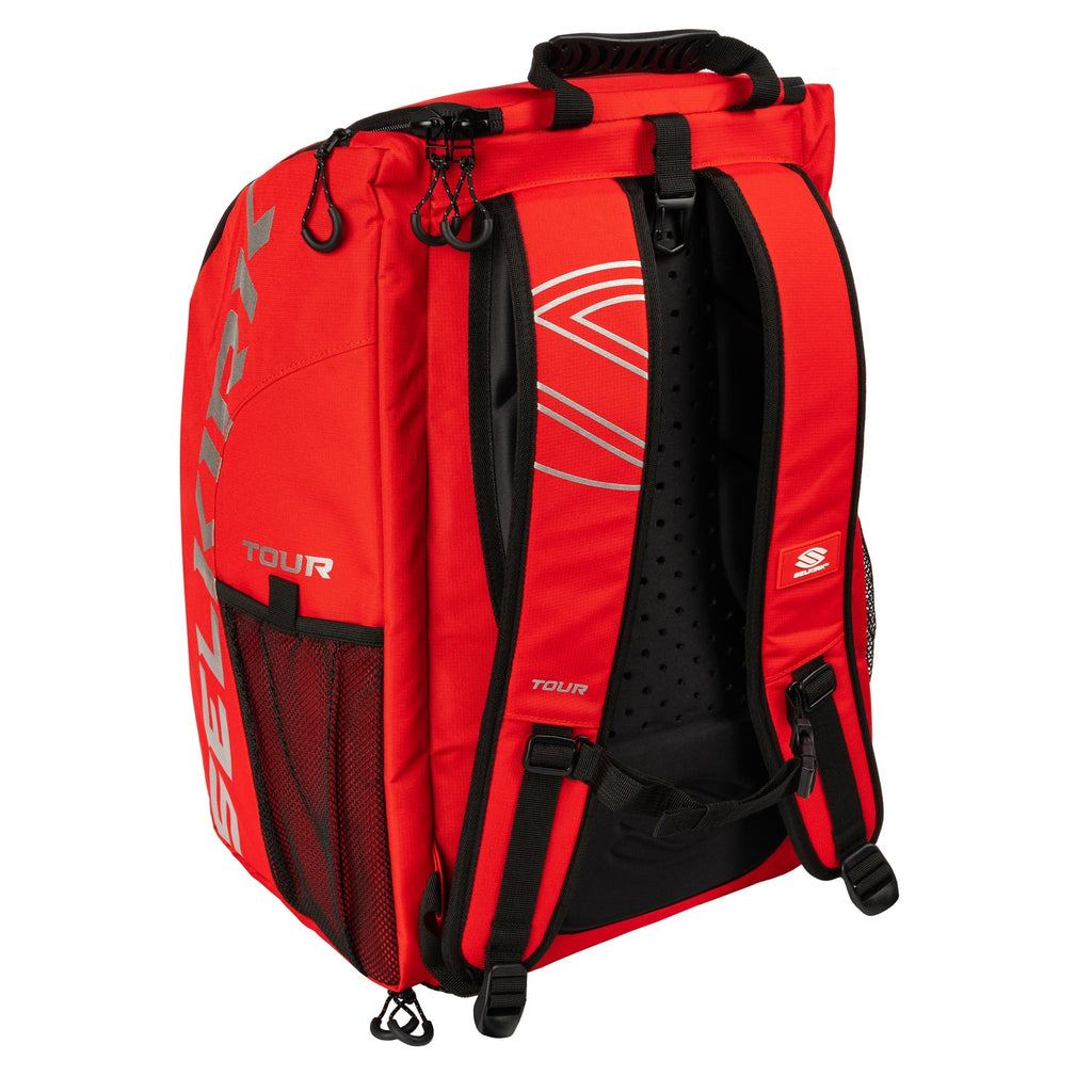 Selkirk Core Line Tour Pickleball Backpack - Red, back view