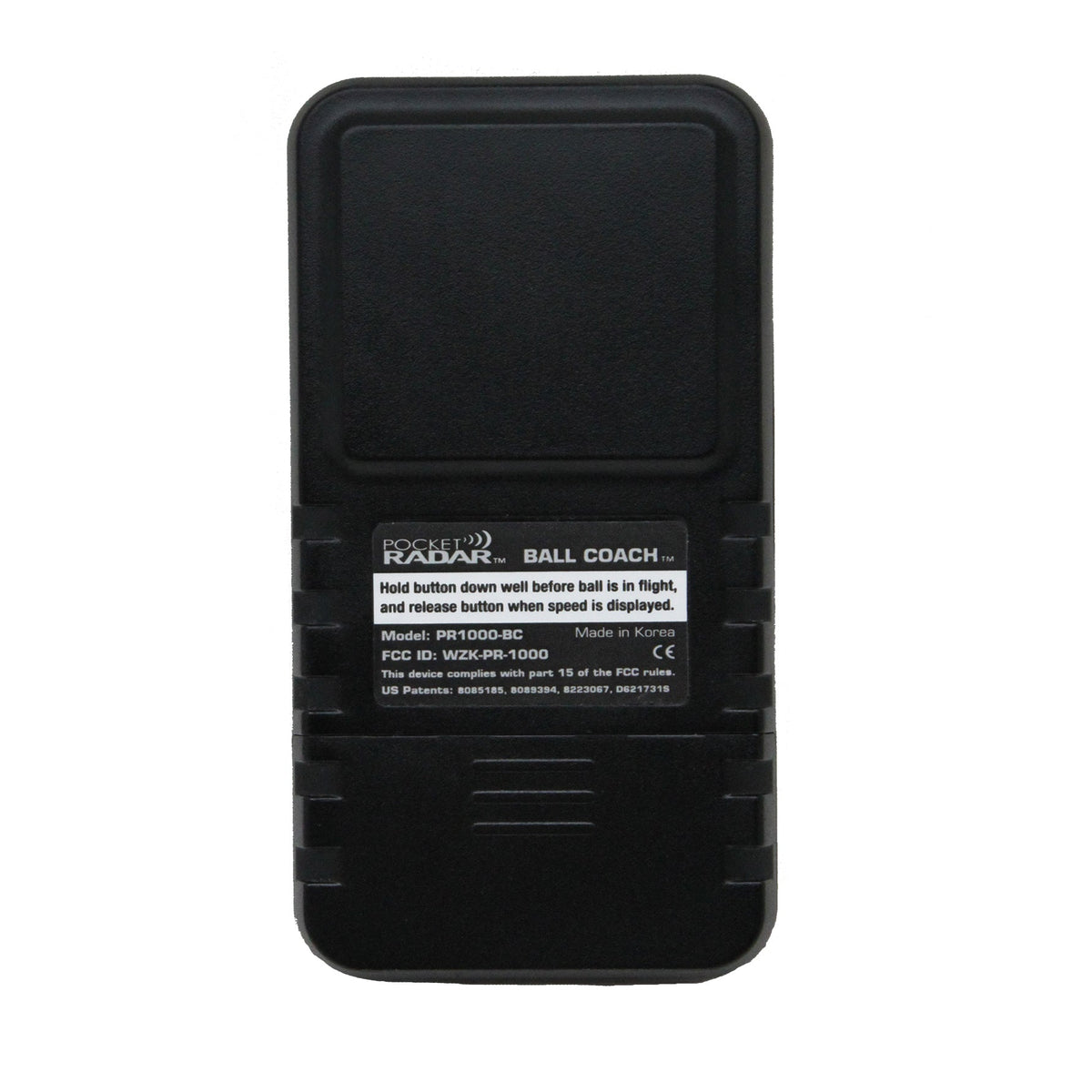 Pocket Radar Ball Coach - back