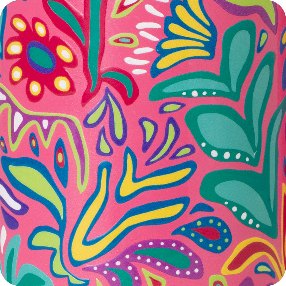 Swig 40oz Mega Mug - FLORA ROSA, print detail