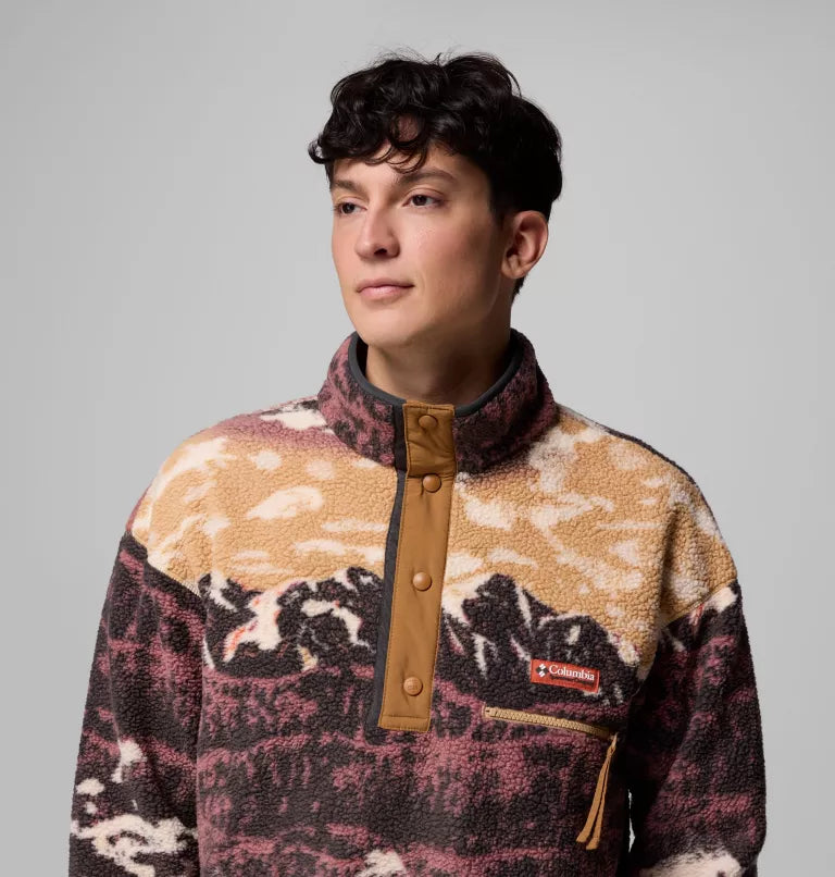 Columbia Men's Helvetia II Printed Half Snap Printed Fleece Pullover