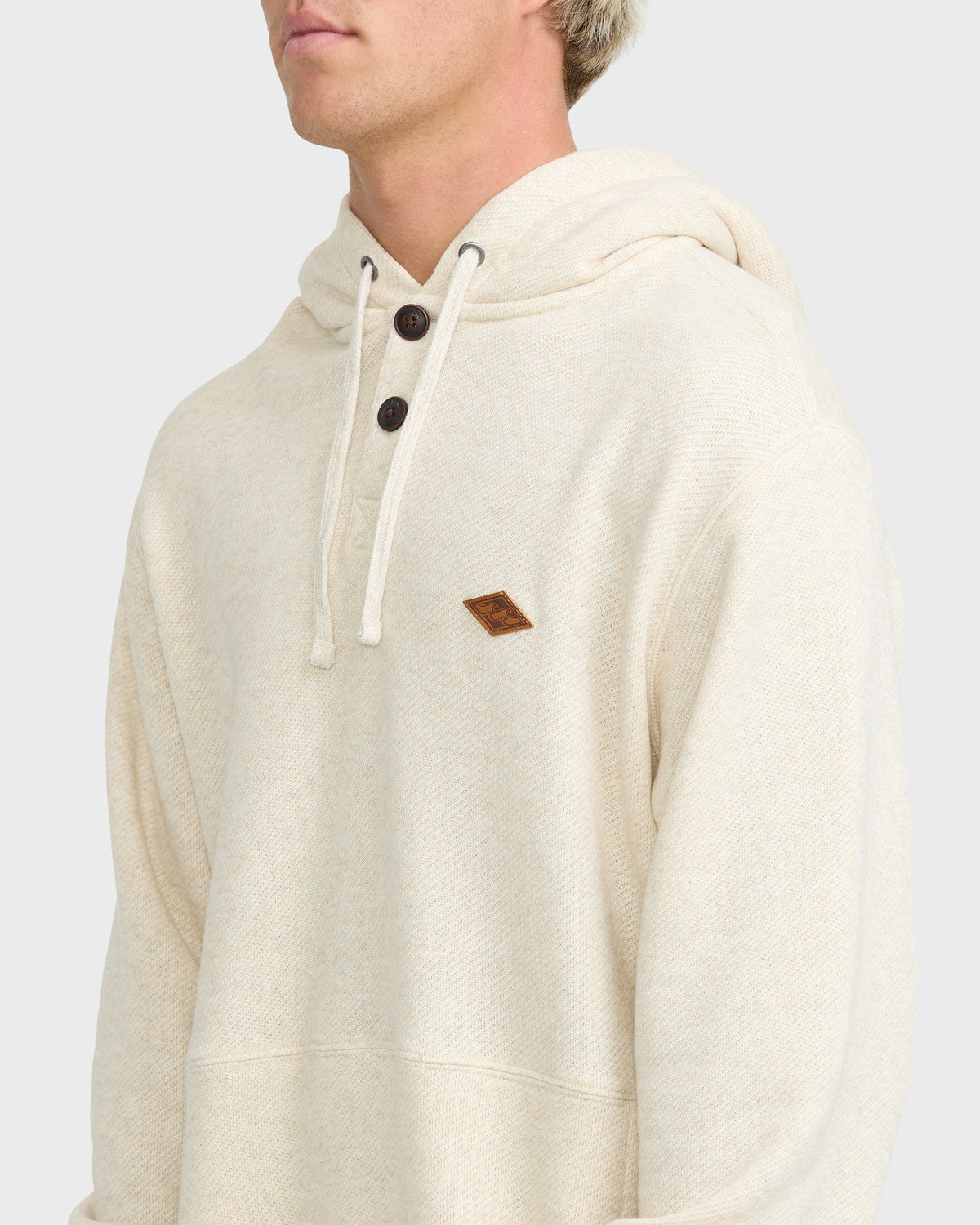 Billabong Men's Hudson Sweatshirt in Oatmeal, detail