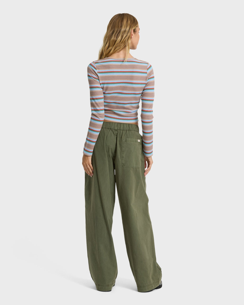 Billabong Women's On The Trail Woven Pants - Canteen, back