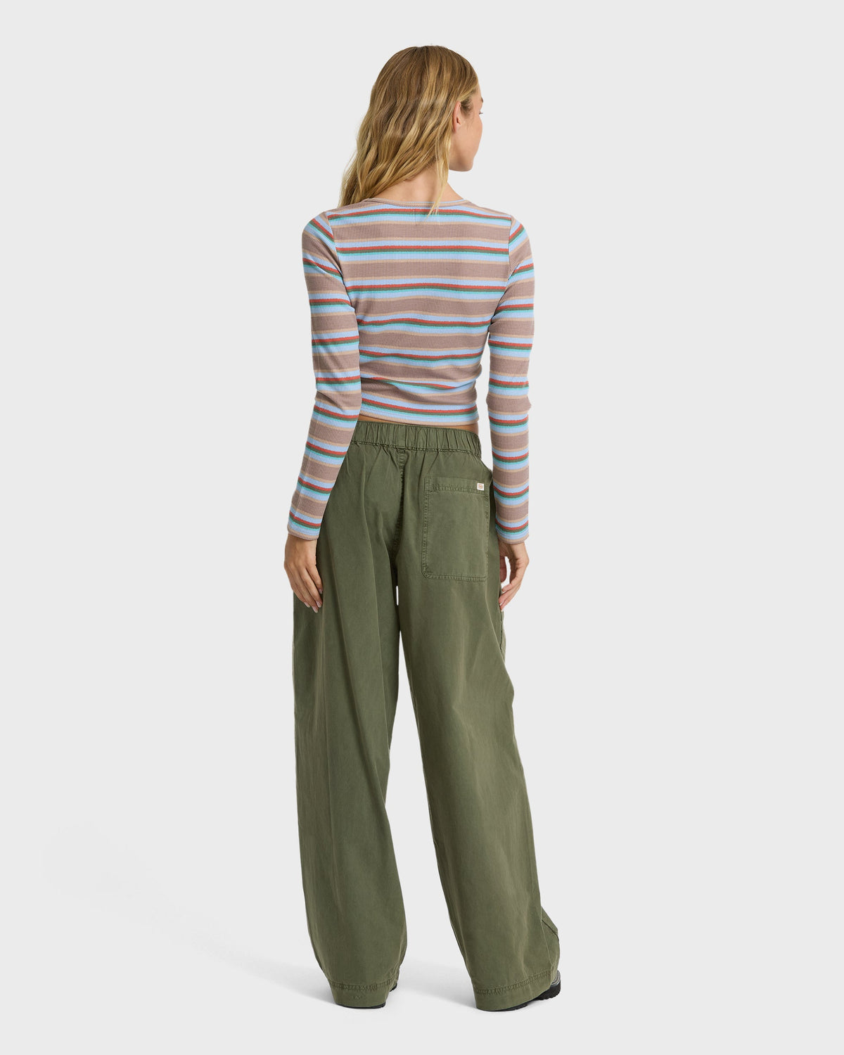 Billabong Women's On The Trail Woven Pants - Canteen, back