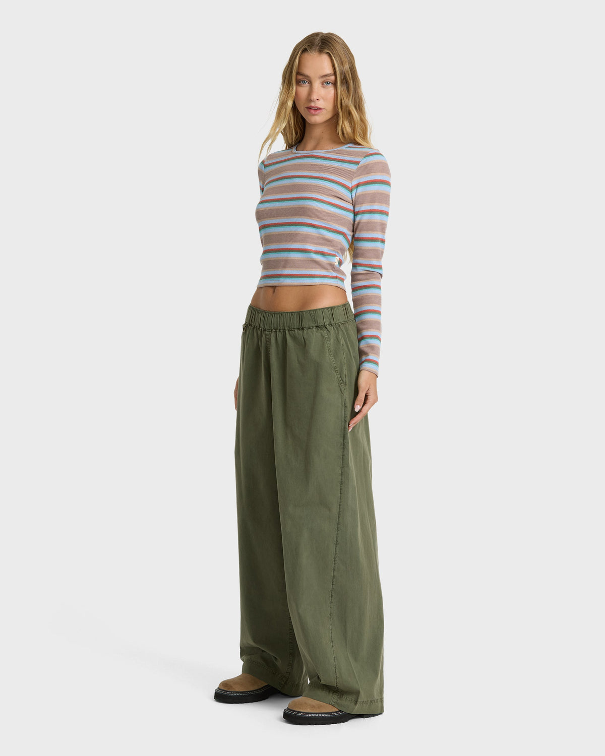 Billabong Women's On The Trail Woven Pants - Canteen, side