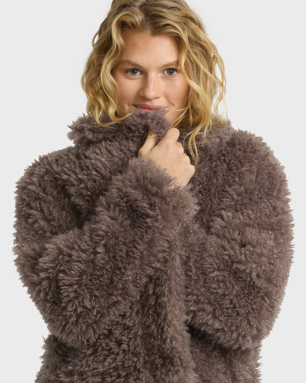 Billabong Women's Holidazed Fluffy Jacket - Incense, detail