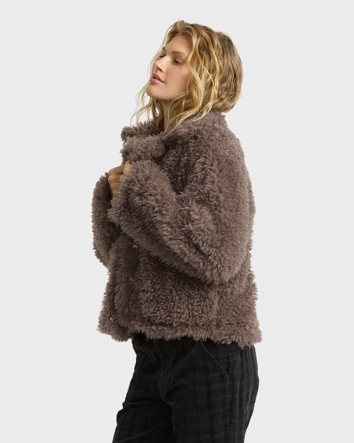 Billabong Women's Holidazed Fluffy Jacket - Incense, side