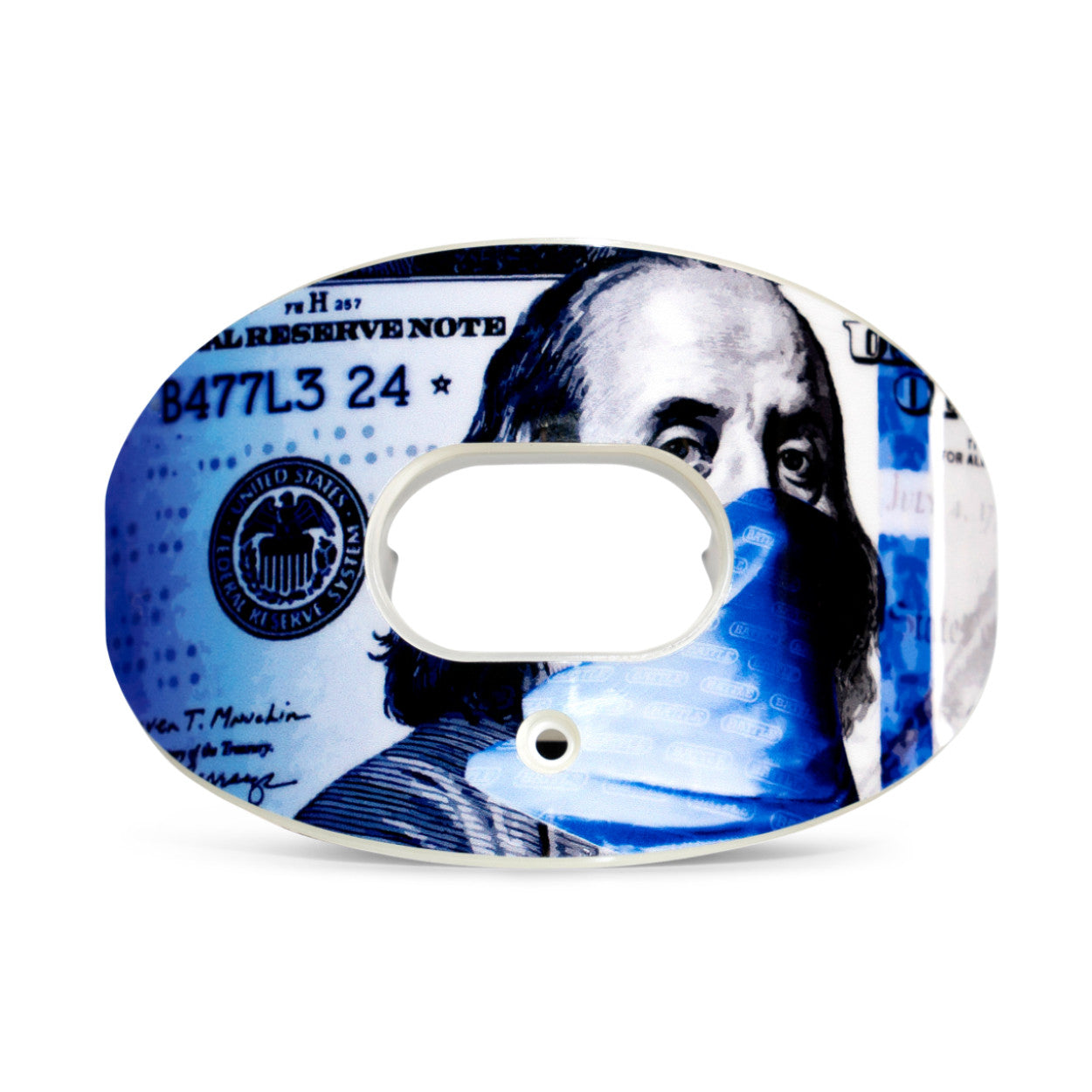 Benjamin Oxygen Football Mouthguard - BLUE STRIPS