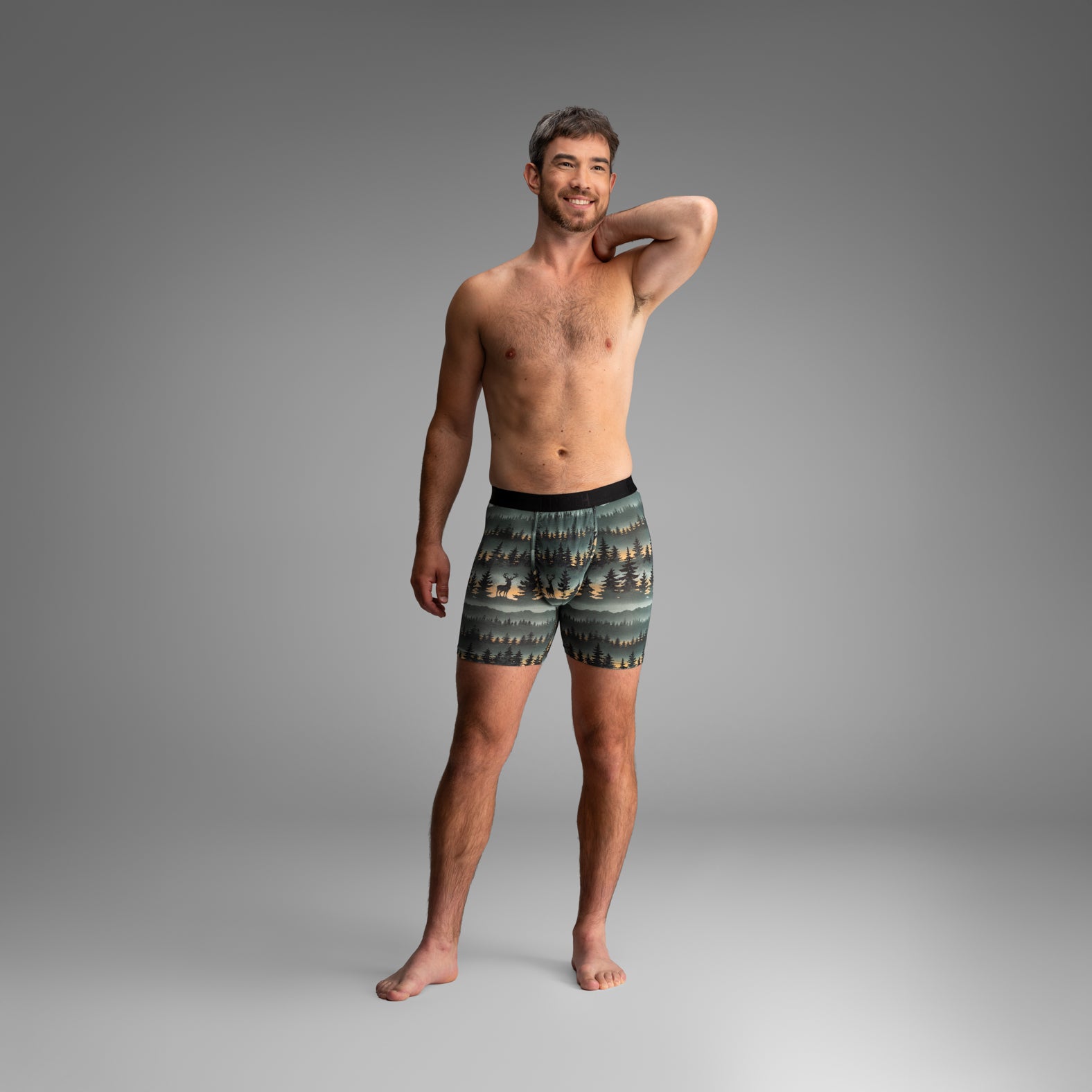 Bn3th Classic Icon Boxer Brief - Forest Stag Deepest Spruce