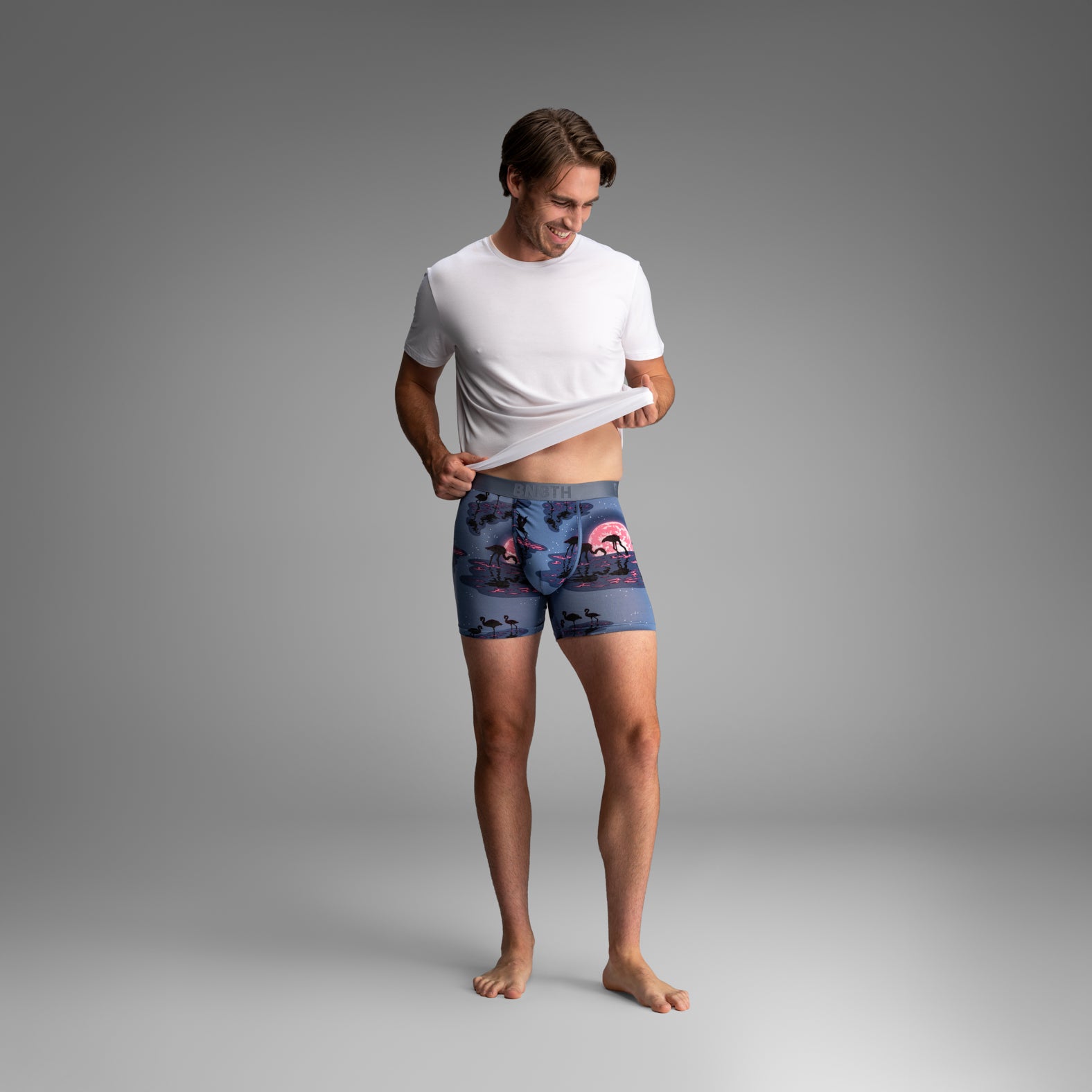 Bn3th Essentials Boxer Brief - Moonlight Flamingo Pink