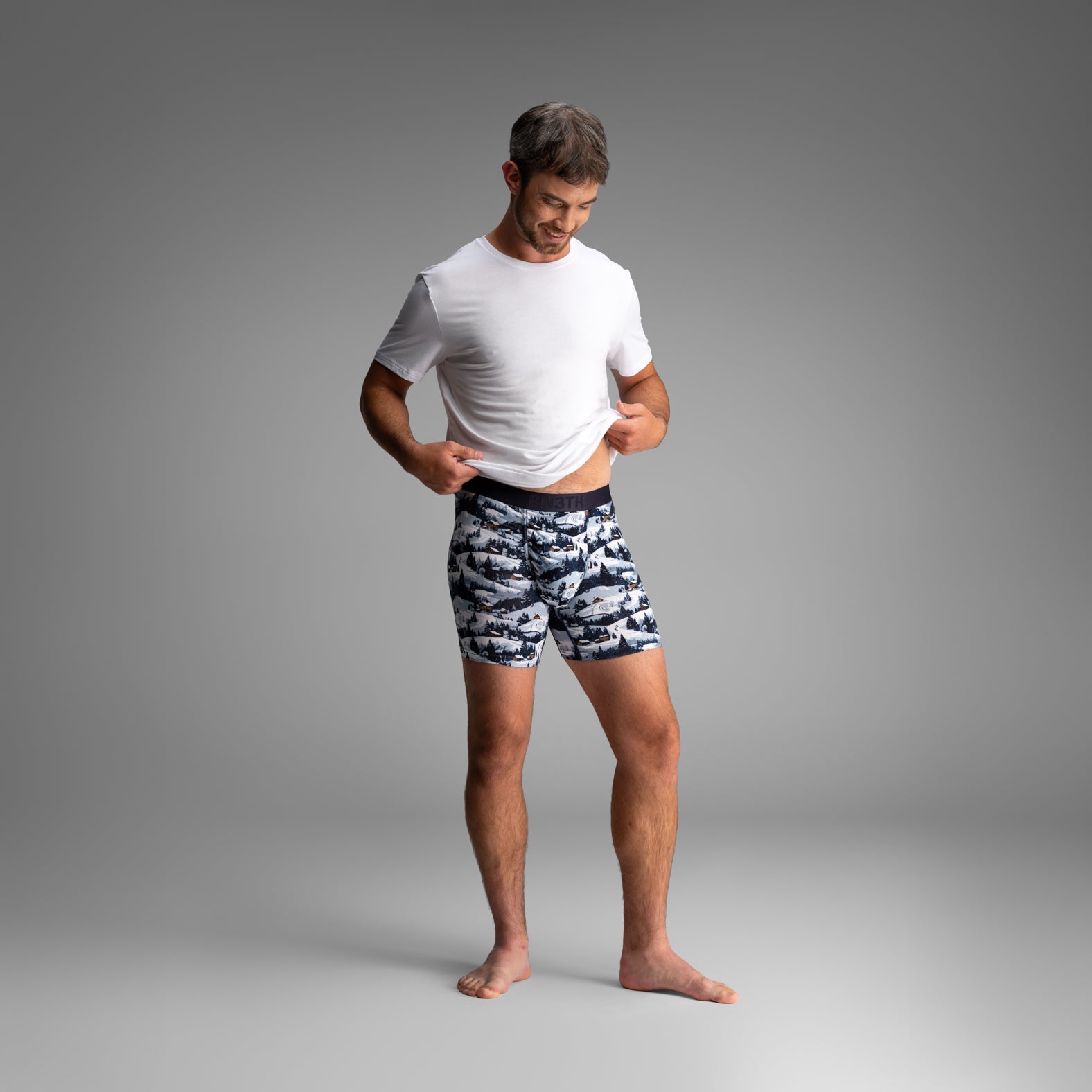Bn3th Essentials Boxer Brief - Winter Town Blue