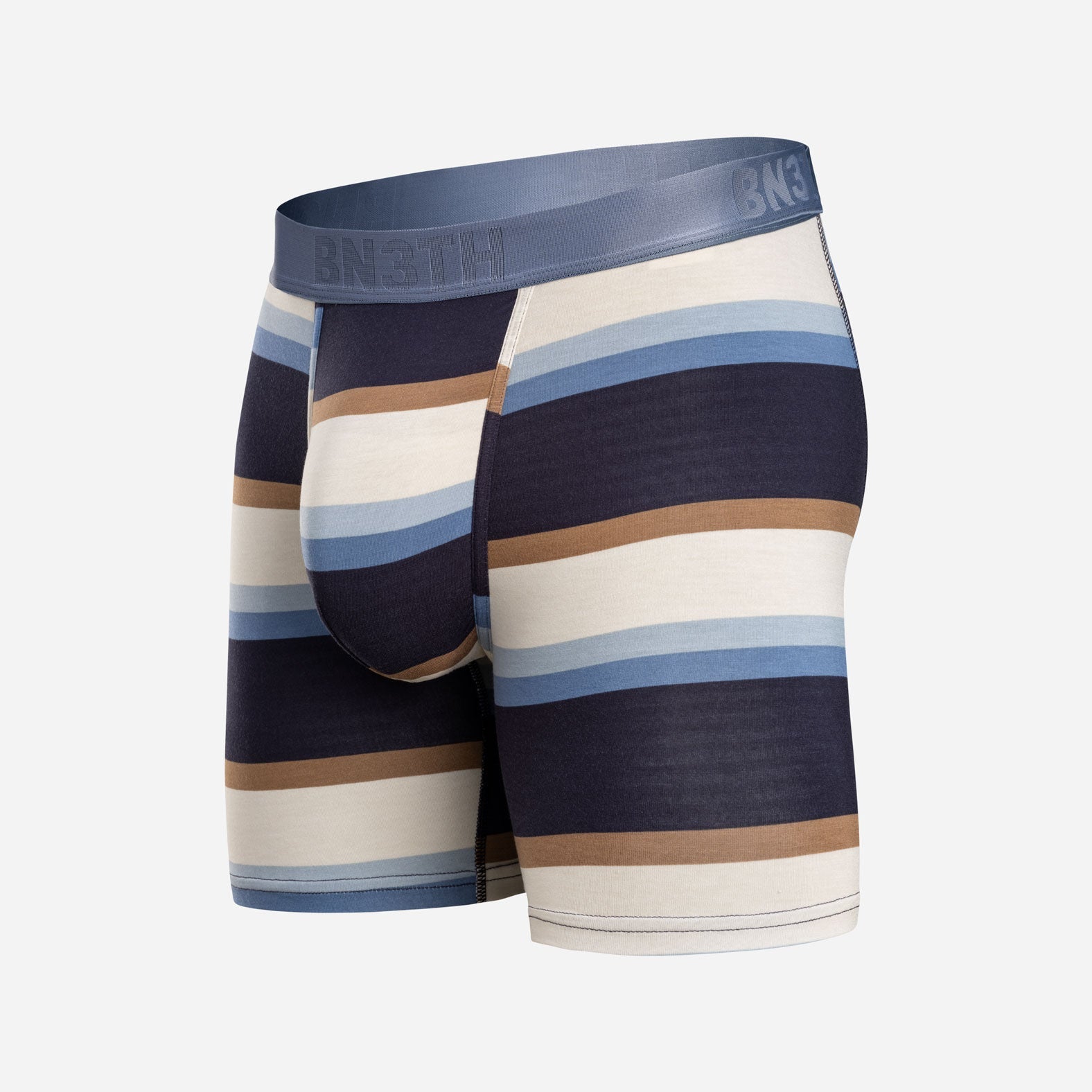 Bn3th Essentials Boxer Brief - Retro Wide Stripe Dark Navy