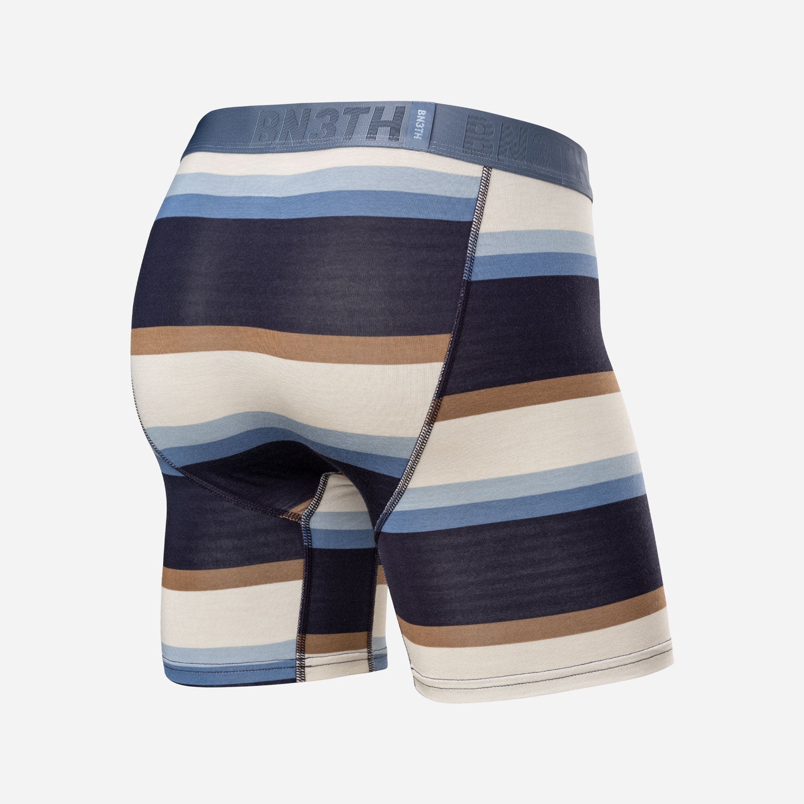 Bn3th Essentials Boxer Brief - Retro Wide Stripe Dark Navy