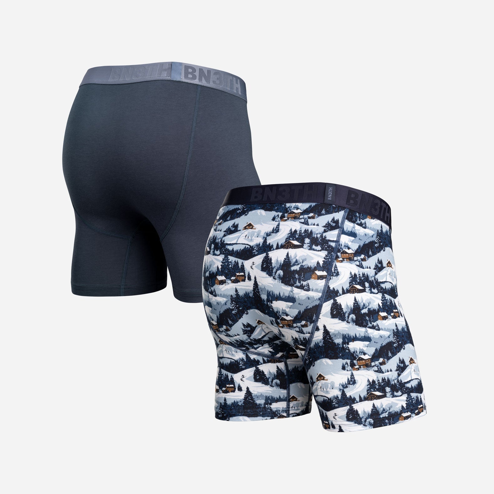 Bn3th Essentials Boxer Brief - 2 Pack - MIDNIGHT NAVY WINTER TOWN