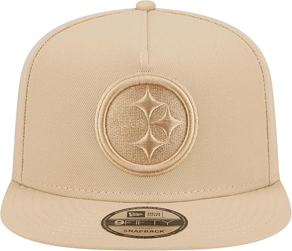 New Era Pittsburgh Steelers Light Beige Color Pack A-Frame 9FIFTY Snapback Hat
