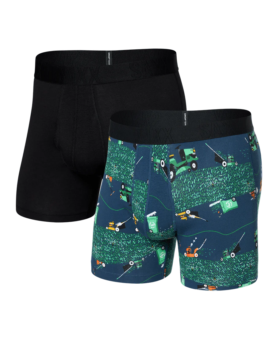 DropTemp® Cooling Cotton (2 Pack) Boxer Brief - Buzzcut/Black