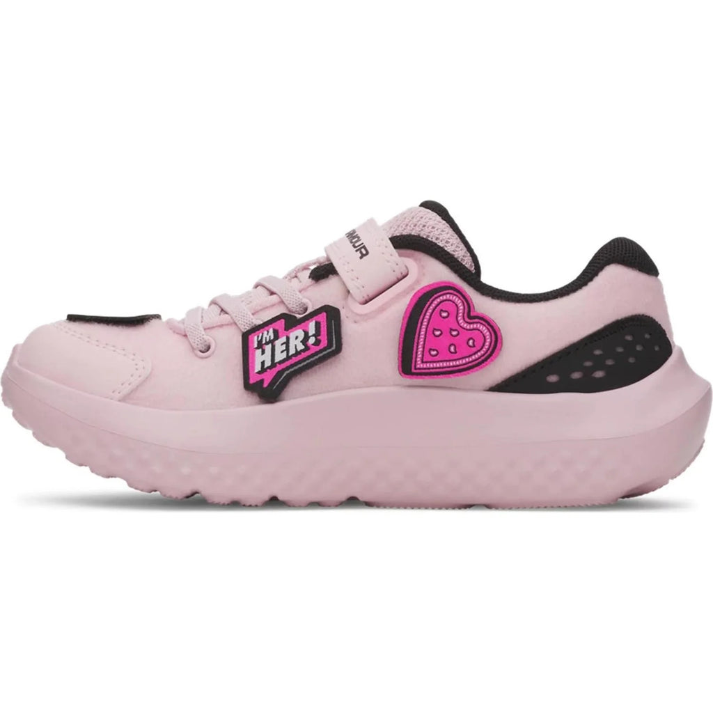 Under Armour Girls' Pre-School Surge 4 AC Patches Running Shoes