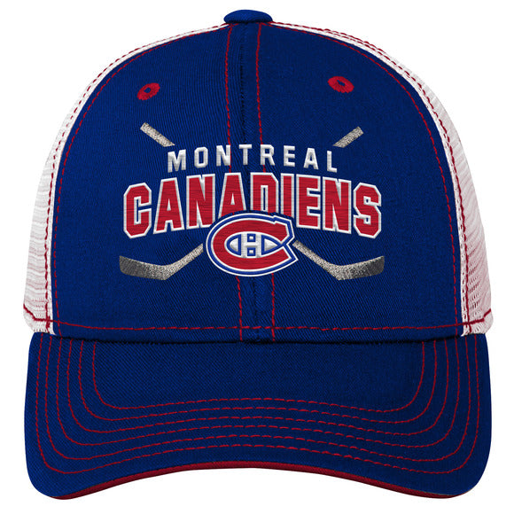 Outerstuff Youth Montreal Canadiens Lockup Meshback Adjustable Hat