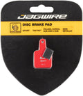 Jagwire Mountain Sport Semi-Metallic Disc Brake Pads - Tektro Volans, Auriga - Red, retail package