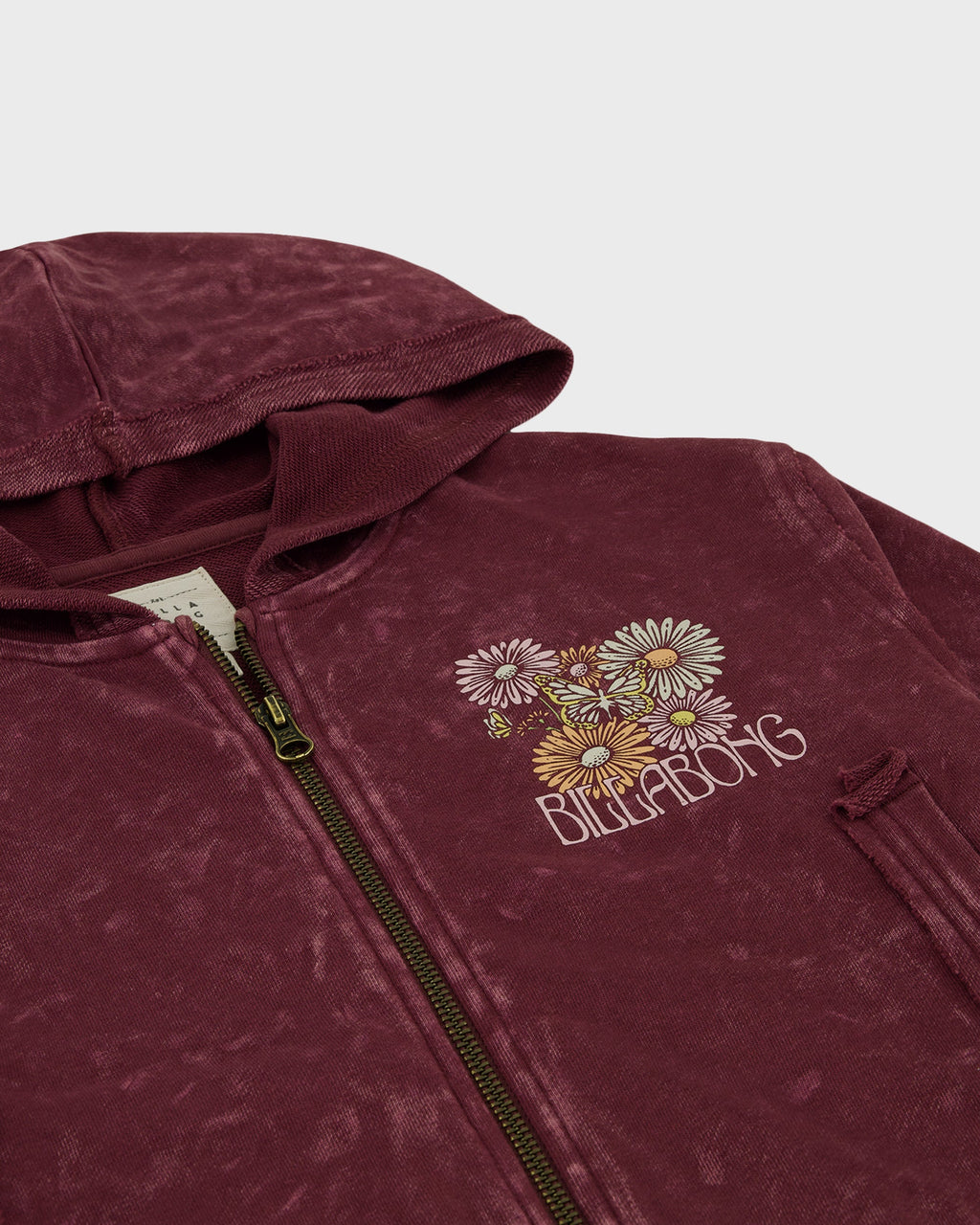 Billabong Girls' Wildflower Zip Sweatshirt - Crushed Violets