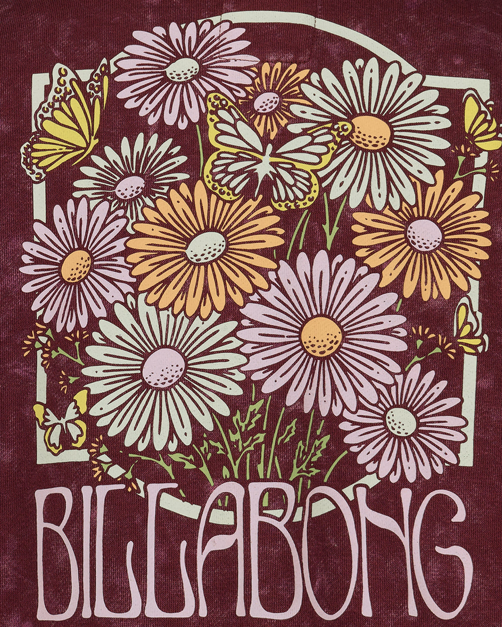 Billabong Girls' Wildflower Zip Sweatshirt - Crushed Violets